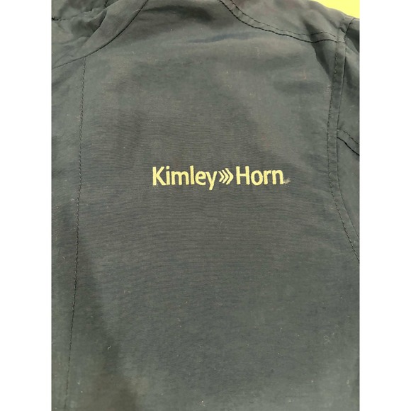 Eddie Bauer Mens XL Full Zip Jacket Navy Blue Kimley Horn Embroidered Lined - Picture 6 of 16